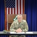 Garrison Commander holds exit press conference at Fort McCoy