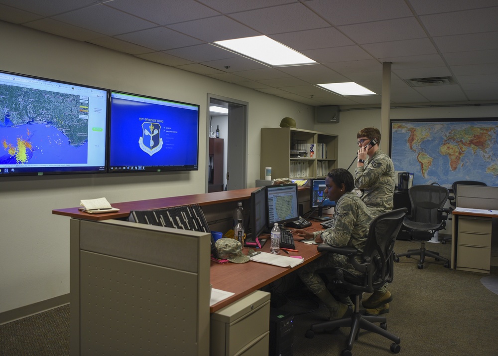 23rd Special Operations Weather Squadron track a developing storm