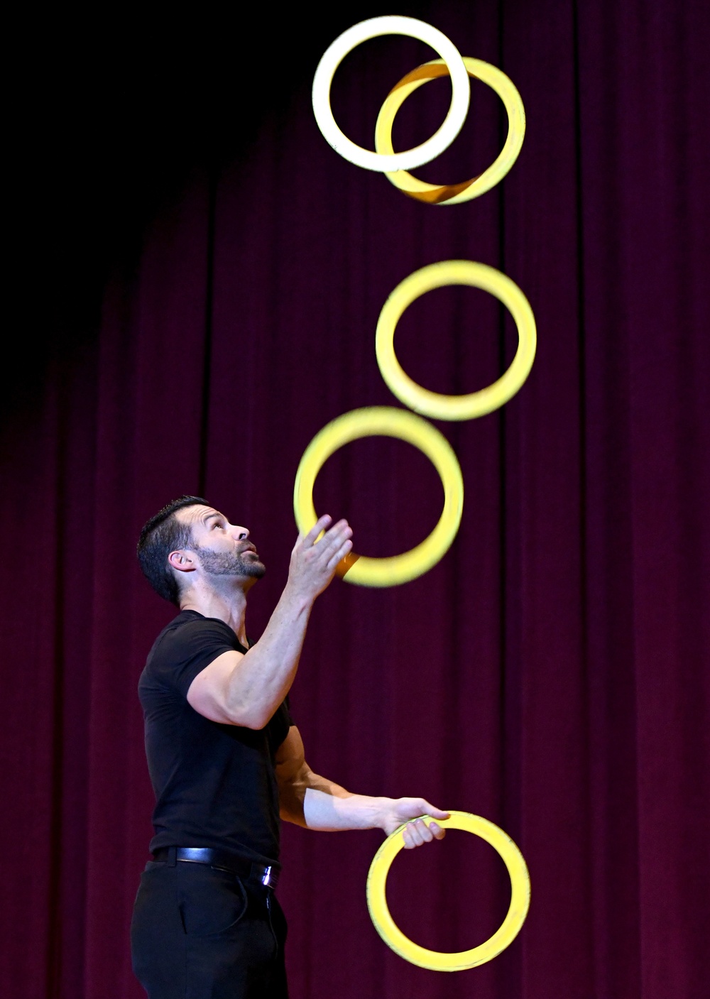 Ivan Pecel performs juggling act for Dragons