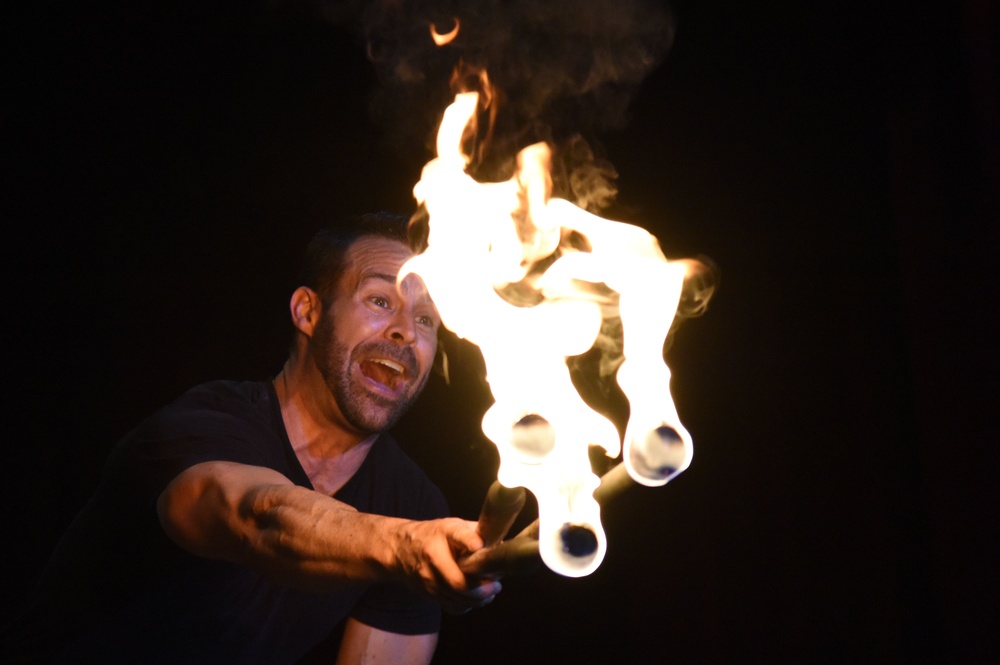 Ivan Pecel performs juggling act for Dragons