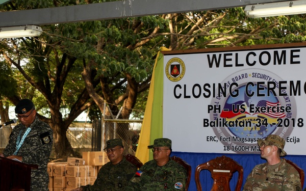 Balikatan 18: Closing Ceremony