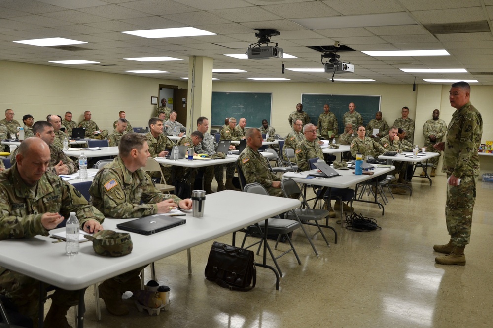 Army Reserve Sustainment Command holds mission training brief to synchronize efforts