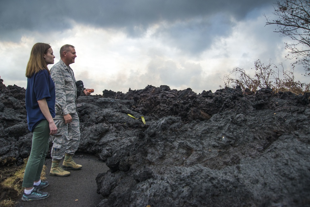 FEMA and U.S. Air Force at Kīlauea Volcanic Eruption Site