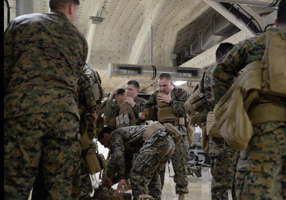 FASTPAC Marines conduct react drill aboard USNS Millinocket