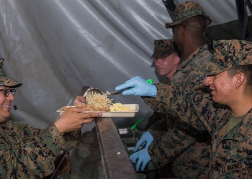 Chow for CPX 2-18 Marines