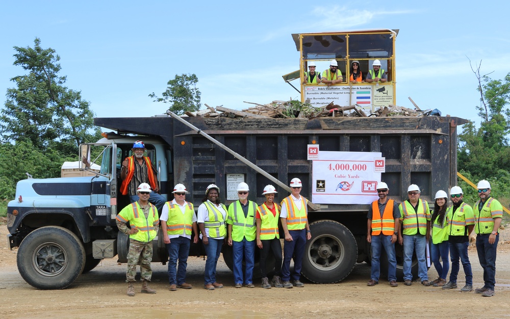 USACE celebrates 4,000 cubic feet of debris removal