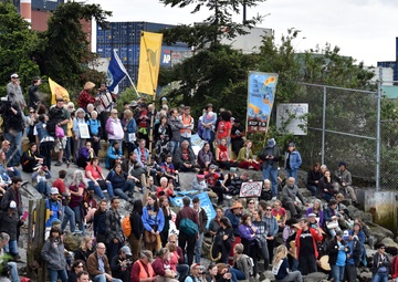 Coast Guard, local partner agencies monitor demonstrators near terminal 18 in Seattle