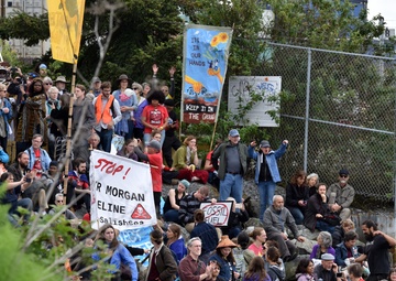 Coast Guard, local partner agencies monitor demonstrators near terminal 18 in Seattle