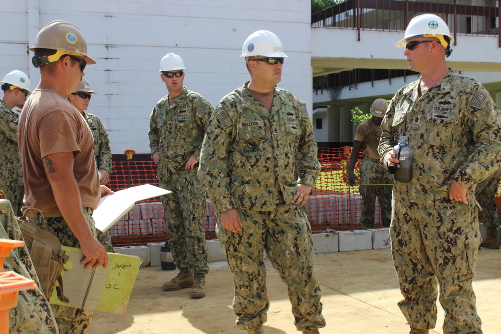 Naval Mobile Construction Battalion (NMCB) 11 Construction Civic Action Detail Federated States of Micronesia May 18th 2018