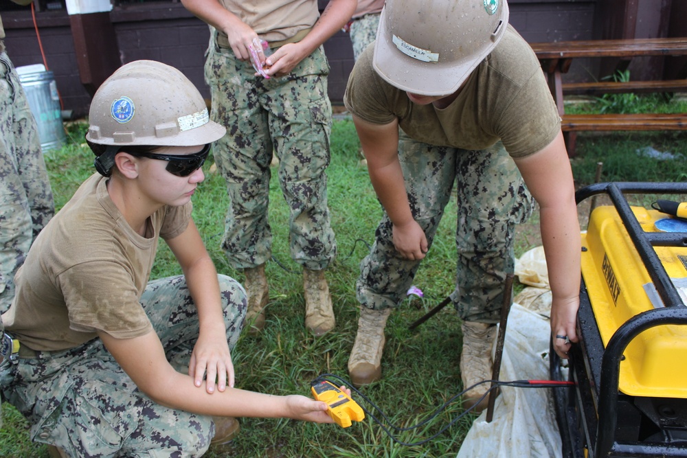 Naval Mobile Construction Battalion (NMCB) 11 Construction Civic Action Detail Federated States of Micronesia May 18th 2018