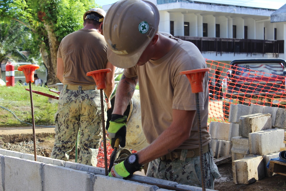 Naval Mobile Construction Battalion (NMCB) 11 Construction Civic Action Detail Federated States of Micronesia May 18th 2018