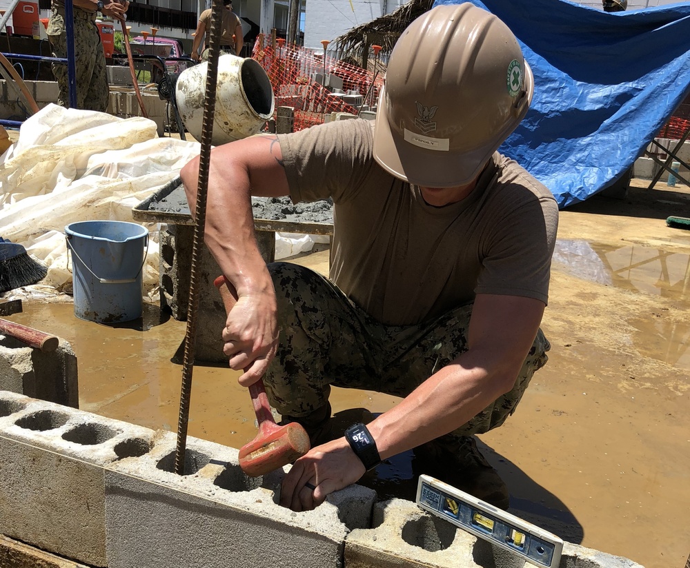 Naval Mobile Construction Battalion (NMCB) 11 Construction Civic Action Detail Federated States of Micronesia May 18th 2018