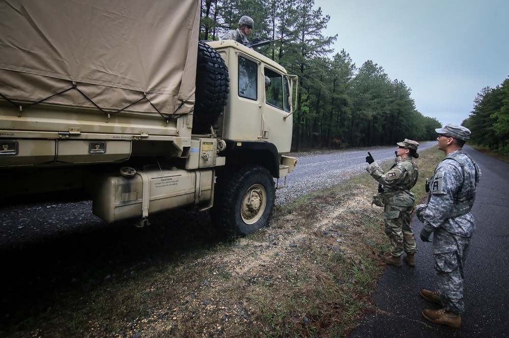 253rd Transportation Company convoy training
