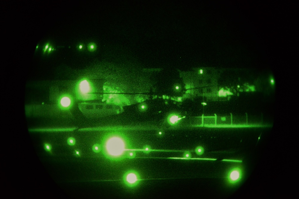 Night time operations at Katterbach Army Airfield