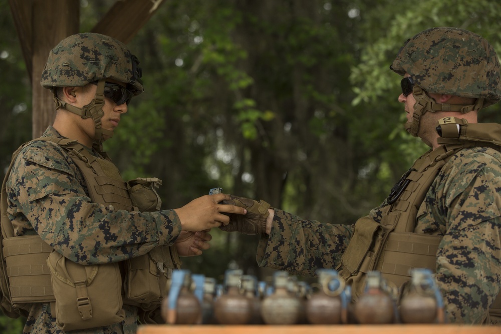 2nd AABN conducts hand grenade range