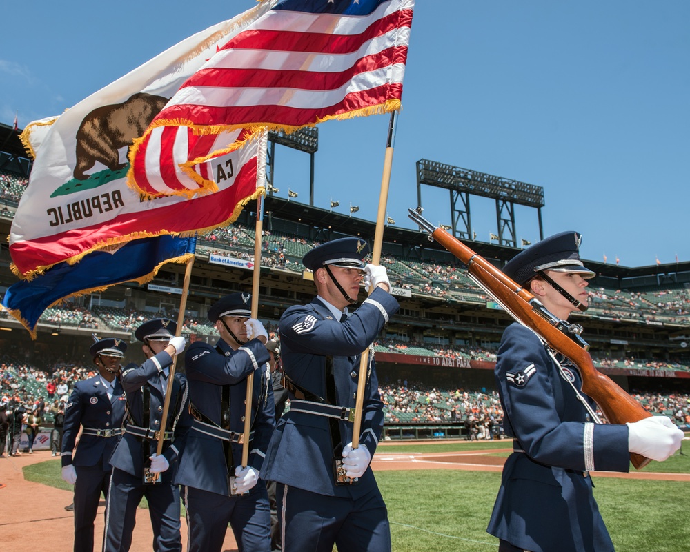 Travis AFB Honored by SF Giants