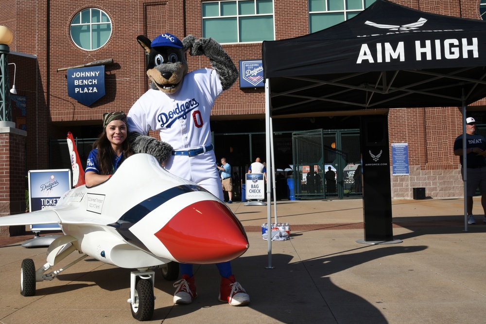 Oklahoma City Dodgers Minor League Baseball Team's Military Appreciation Night