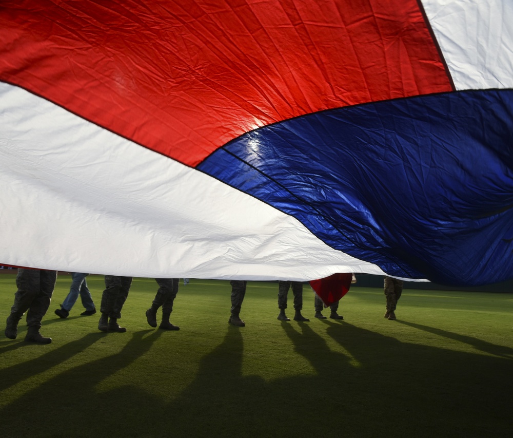 Oklahoma City Dodgers Minor League Baseball Team's Military Appreciation Night