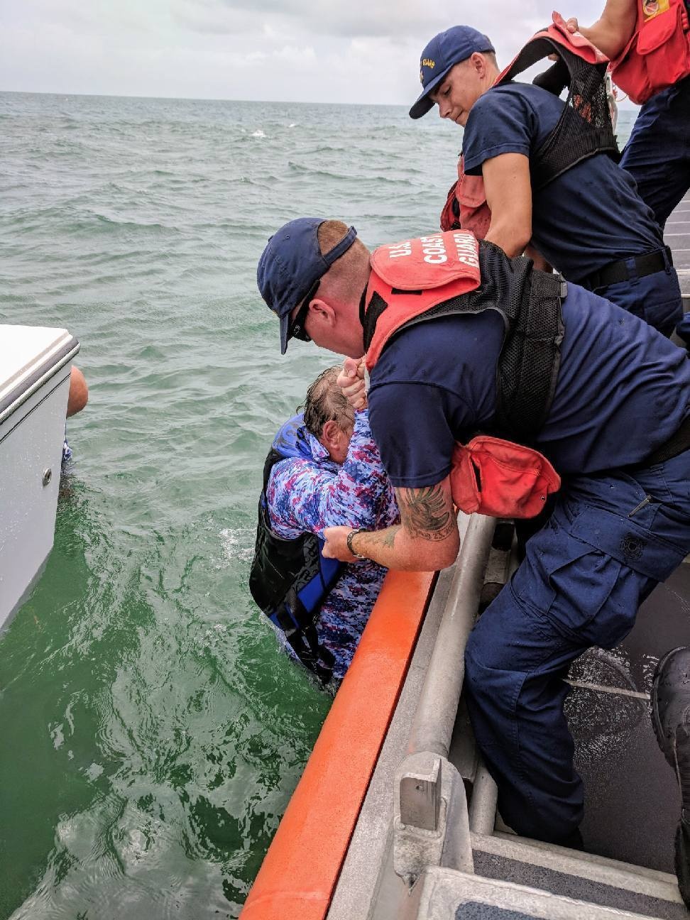 Coast Guard, good Samaritan rescue two after overturning vessel near Marathon