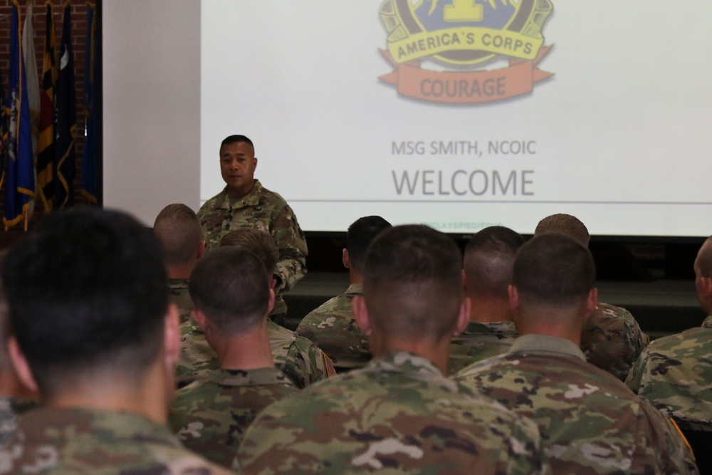 2nd Annual I Corps Best Warrior Competition in-brief