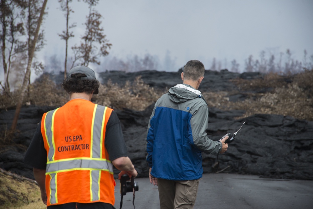 EPA Tests SO2 Levels at Kīlauea Volcanic Eruption Site