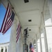 Arlington National Cemetery Employees Hang American Flags in the Memorial Amphitheater