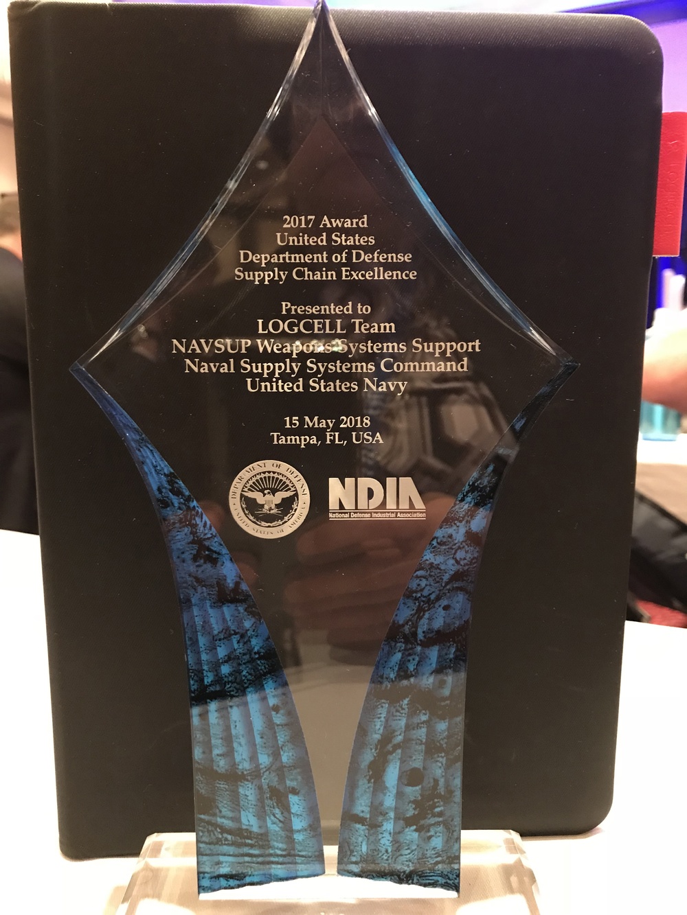 NAVSUP LOGCELL presented NDIA award