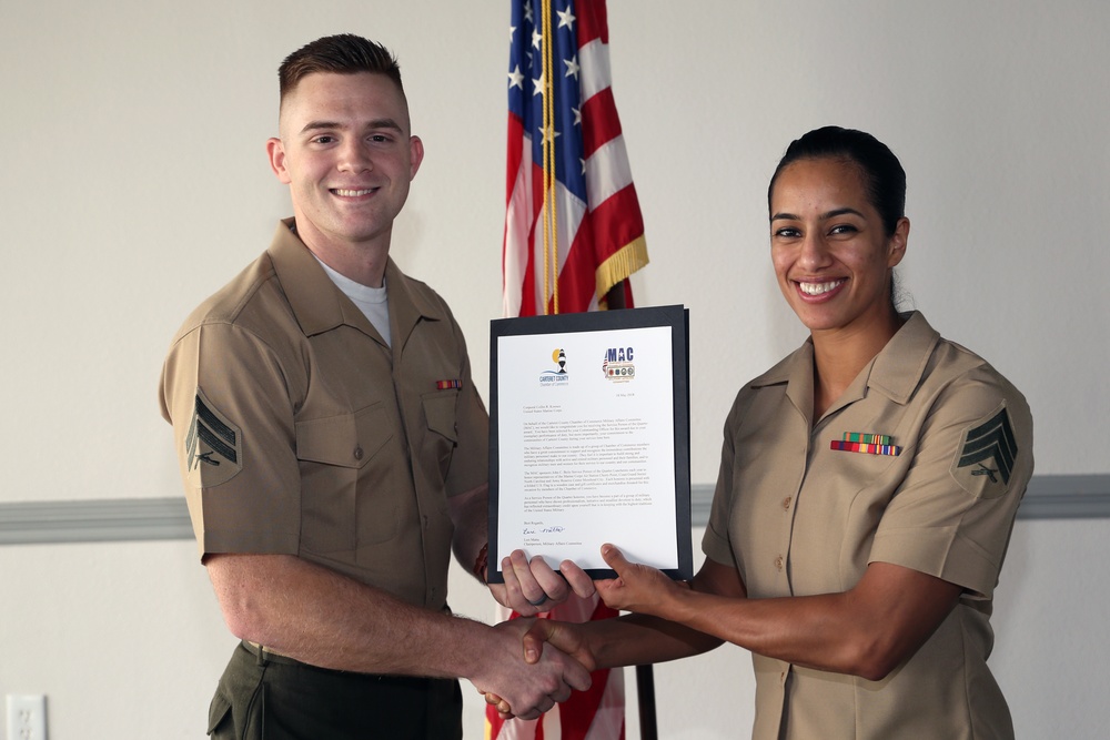 Cherry Point IPAC Marine honored as Carteret County SPOQ