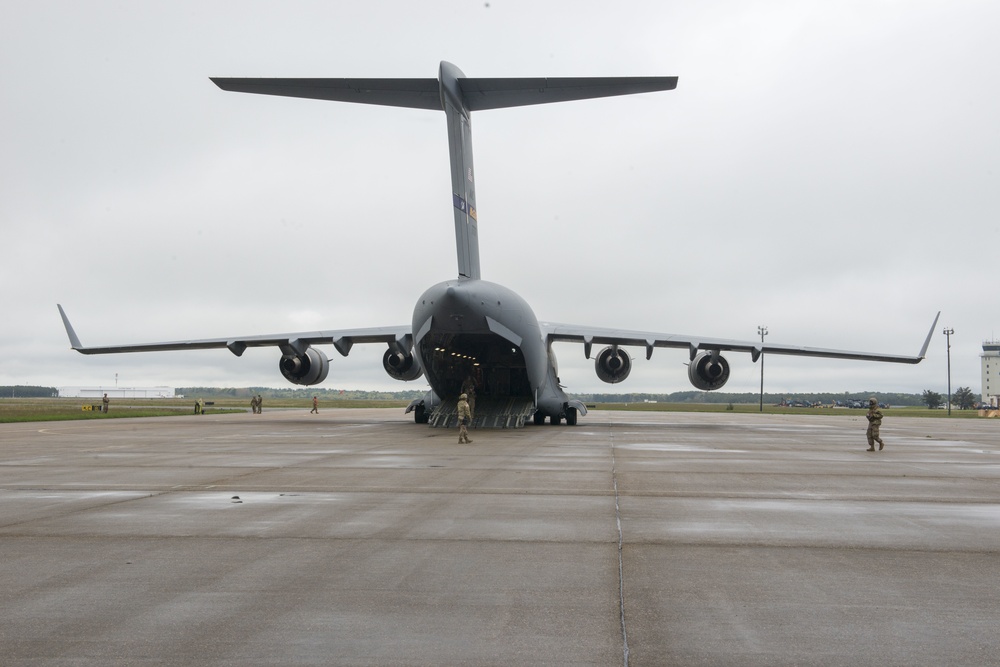 C-17 lands at Joint Base Cape Cod