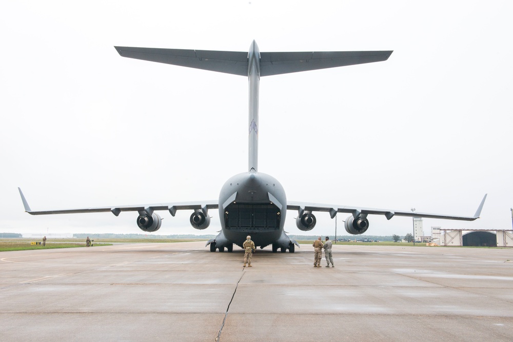 C-17 lands at Joint Base Cape Cod