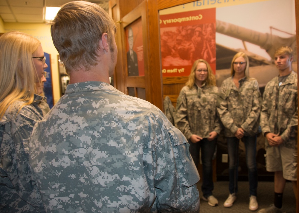 Army recruits embrace military team at RIA