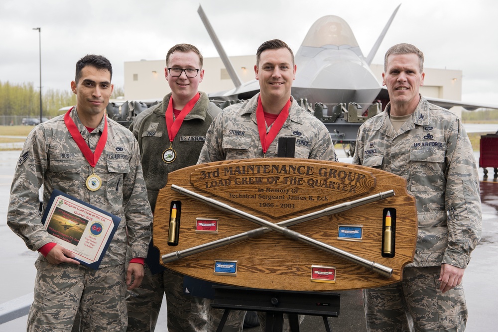 90th AMU wins 1st quarter Weapons Load Crew Competition