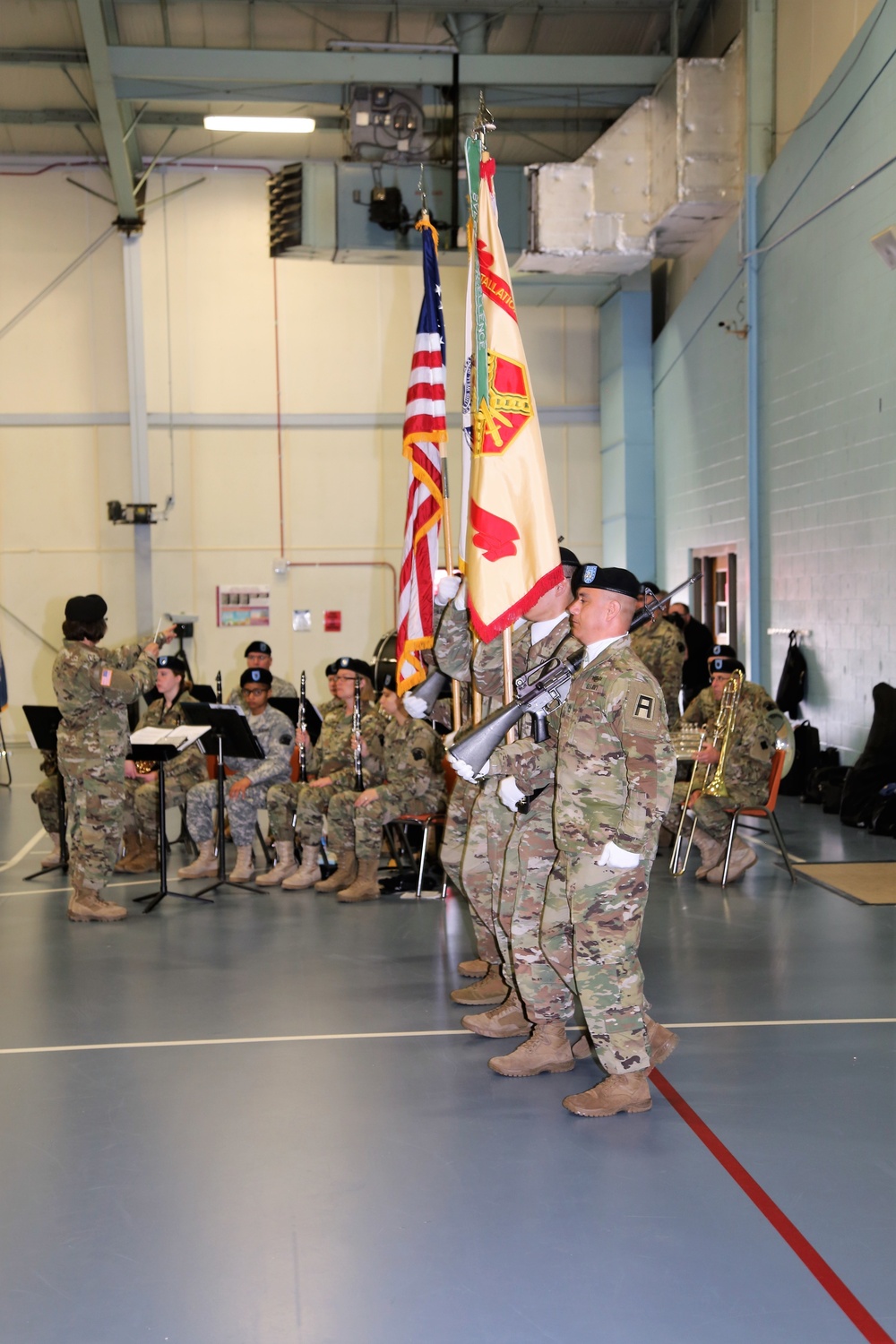 Color guard for 2018 Fort McCoy Garrison change of command ceremony