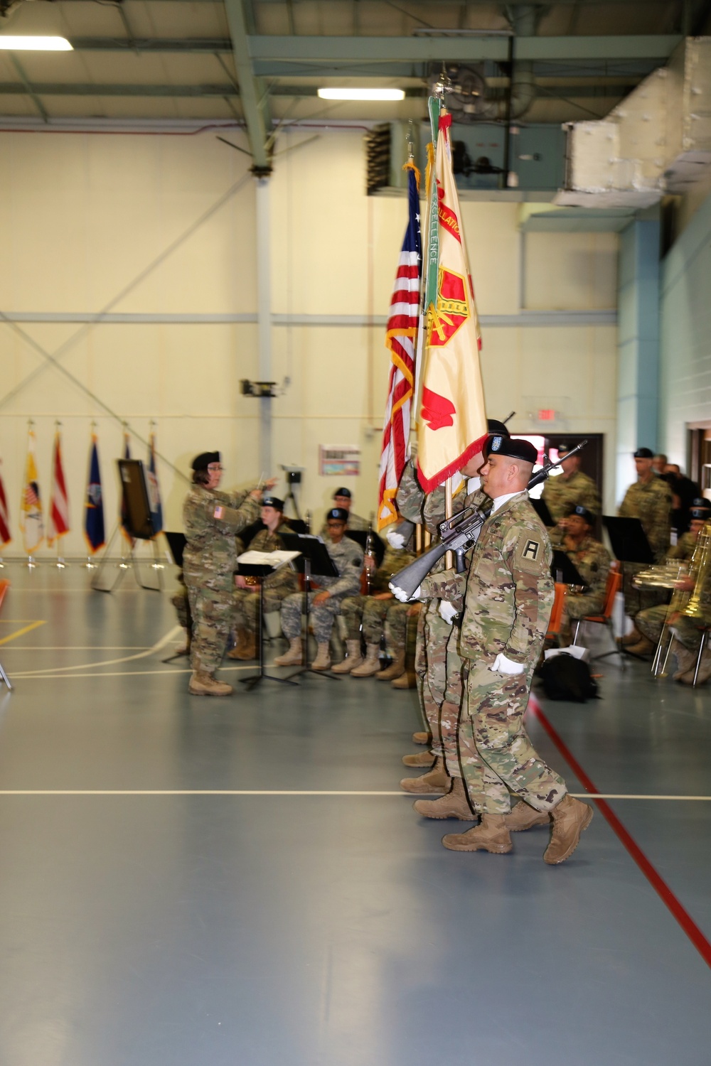 Color guard for 2018 Fort McCoy Garrison change of command ceremony