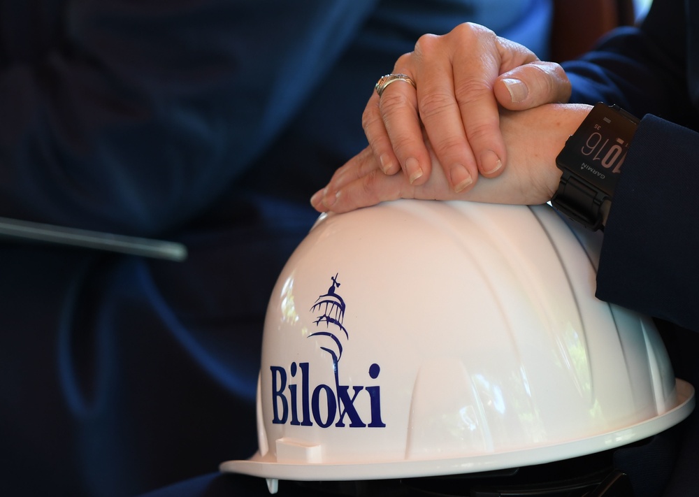 Keesler, City of Biloxi break ground on Division Street Gate