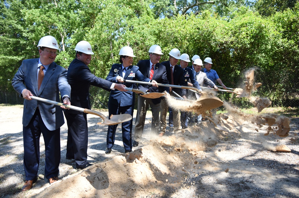 Keesler, City of Biloxi break ground on Division Street Gate