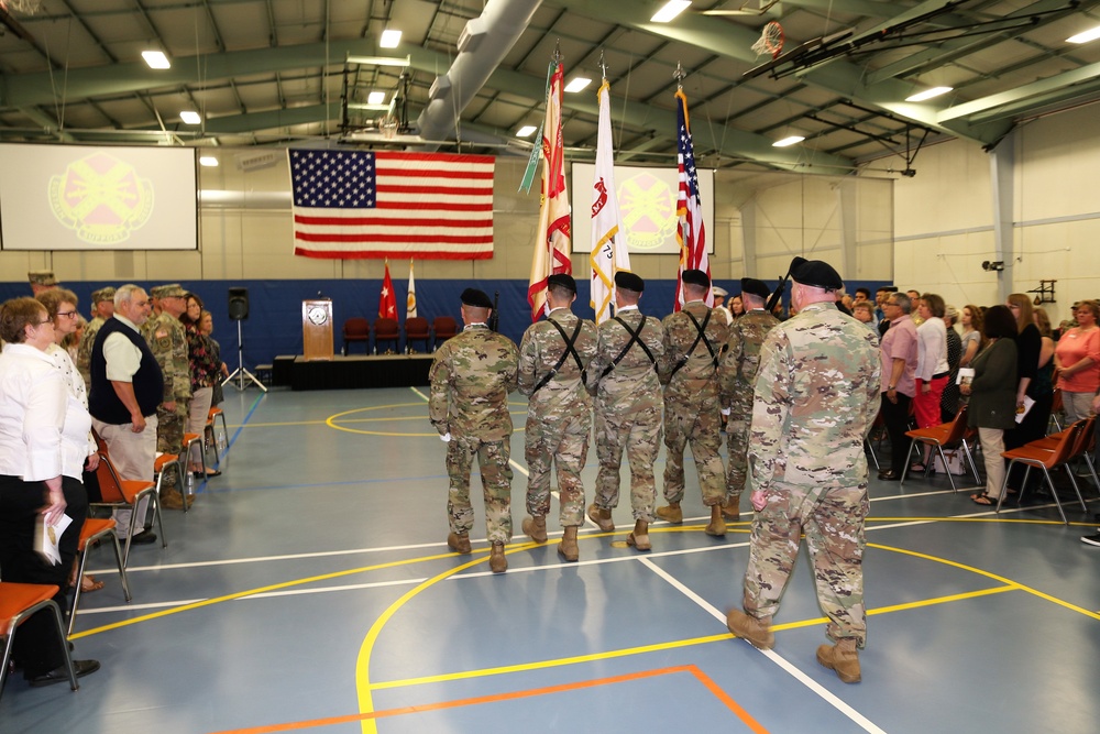 Color guard for 2018 Fort McCoy Garrison change of command ceremony