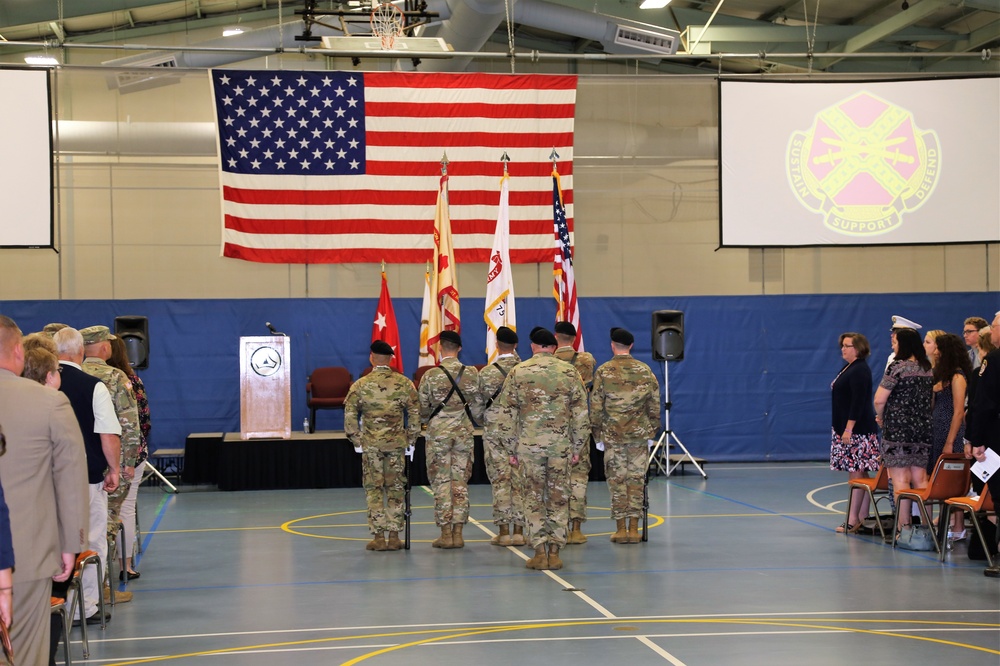 Color guard for 2018 Fort McCoy Garrison change of command ceremony