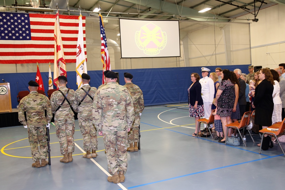 Color guard for 2018 Fort McCoy Garrison change of command ceremony