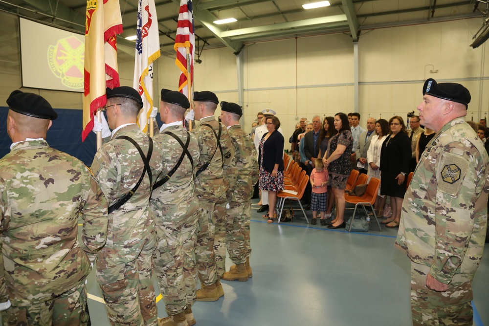 Color guard for 2018 Fort McCoy Garrison change of command ceremony