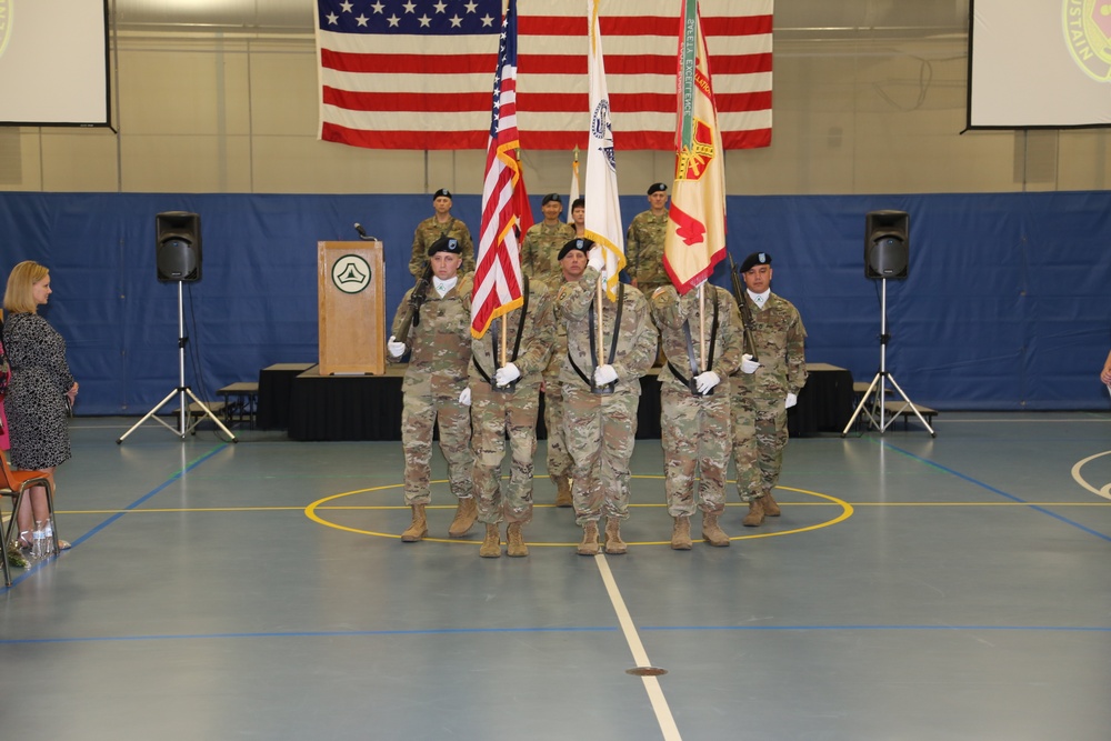 Color guard for 2018 Fort McCoy Garrison change of command ceremony