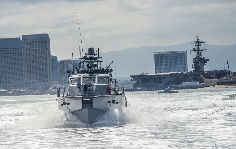 CRS 3 Mark VI Patrol Boats Underway during FEP