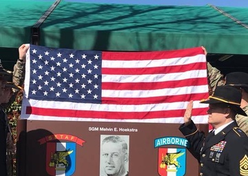 History and stars align for a 1st Sgt.’s final reenlistment