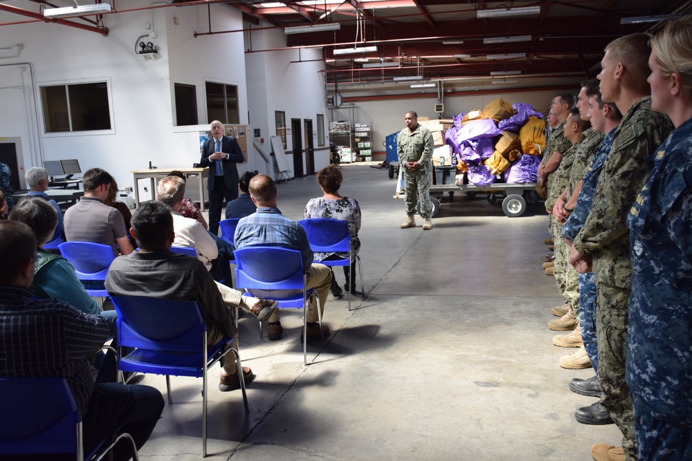 NAVSUP Fleet Logistics Center Sigonella Hosts NAVSUP Headquarters' Assistance Commander for Supply Chain Technology and System Integration