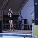 Pop artist Danika Portz performs for service members training in Kuwait, Jordan