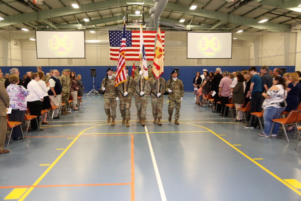 Color guard for 2018 Fort McCoy Garrison change-of-command ceremony