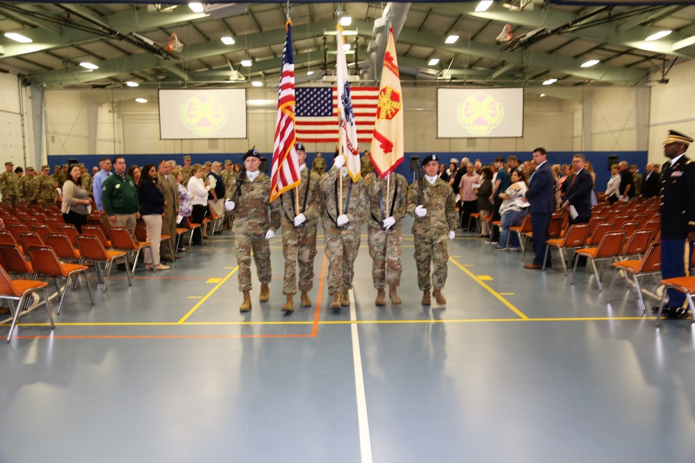 Color guard for 2018 Fort McCoy Garrison change-of-command ceremony