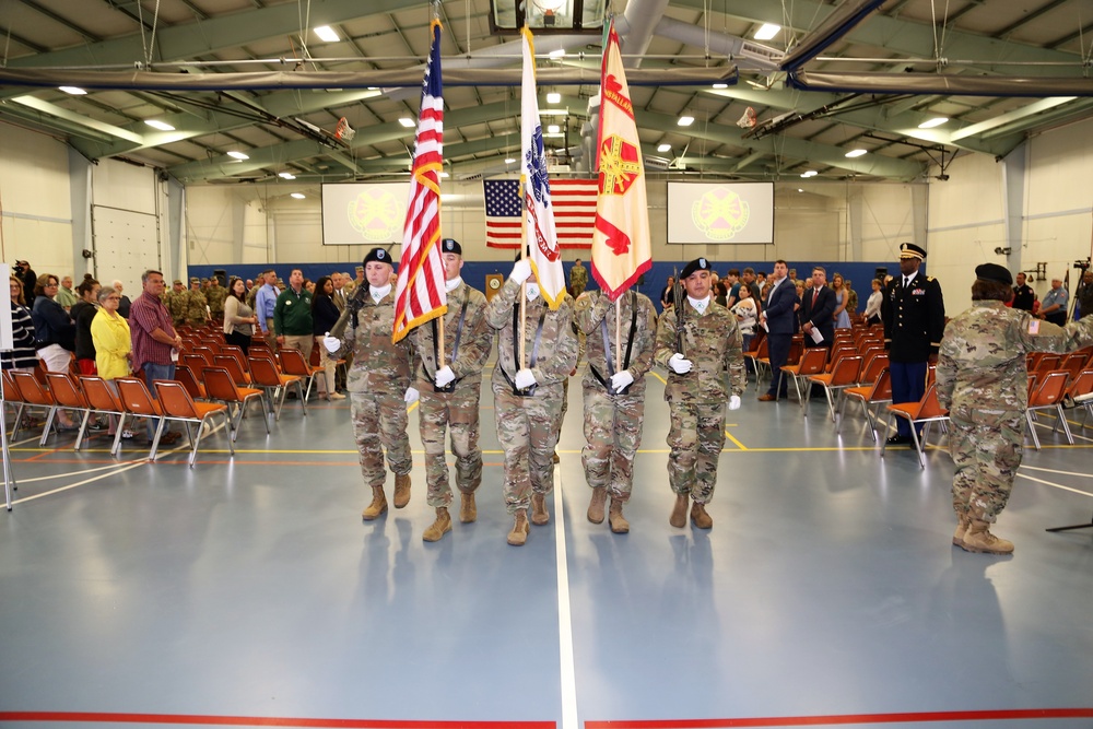 Color guard for 2018 Fort McCoy Garrison change-of-command ceremony