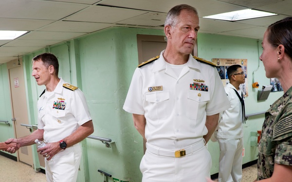 Top Leadership visits USNS Mercy and PP18 crew
