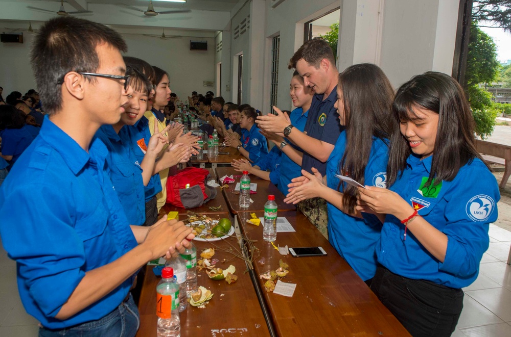 PP18 crew participate in cultural and language exchange in Vietnam.